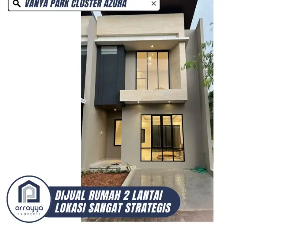 DIJUAL RUMAH CANTIK LOKASI STRATEGIS DI VANYA PARK BSD (ENB200)