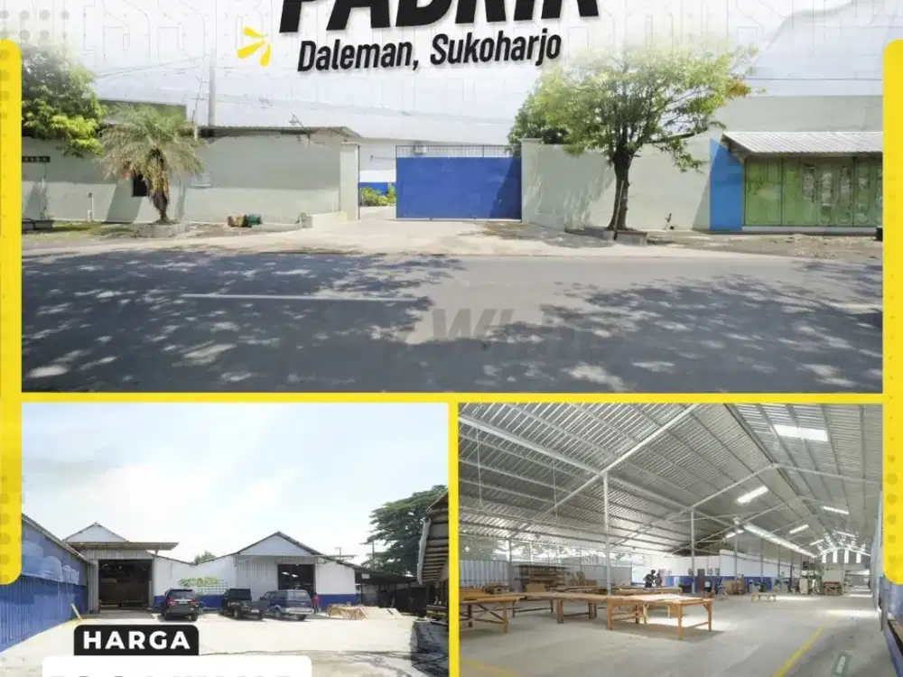Dijual Pabrik di Baki, Sukoharjo