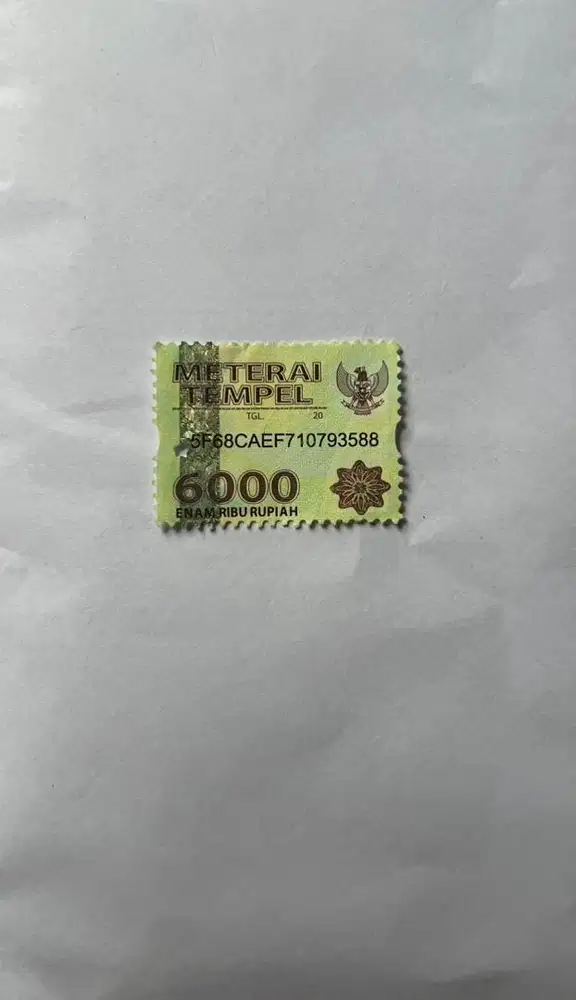 Materai 6000 lama