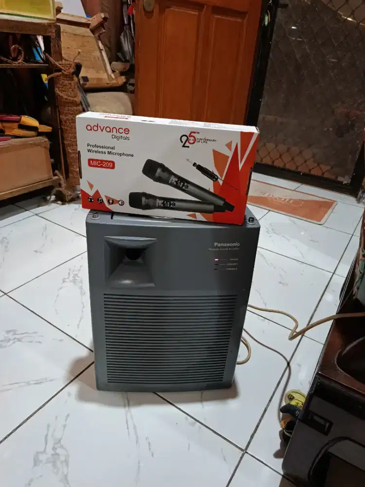 Speaker Portable Panasonic + Mic Wireless