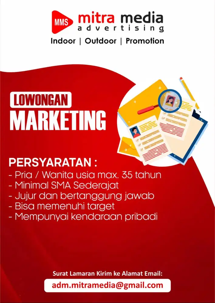 LOWONGAN KERJA MARKETING