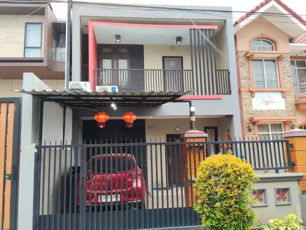 DIJUAL RUMAH BAGUS 2 LANTAI HADAP TIMUR HARGA TERMURAH DI PERMATA TAMAN PALEM