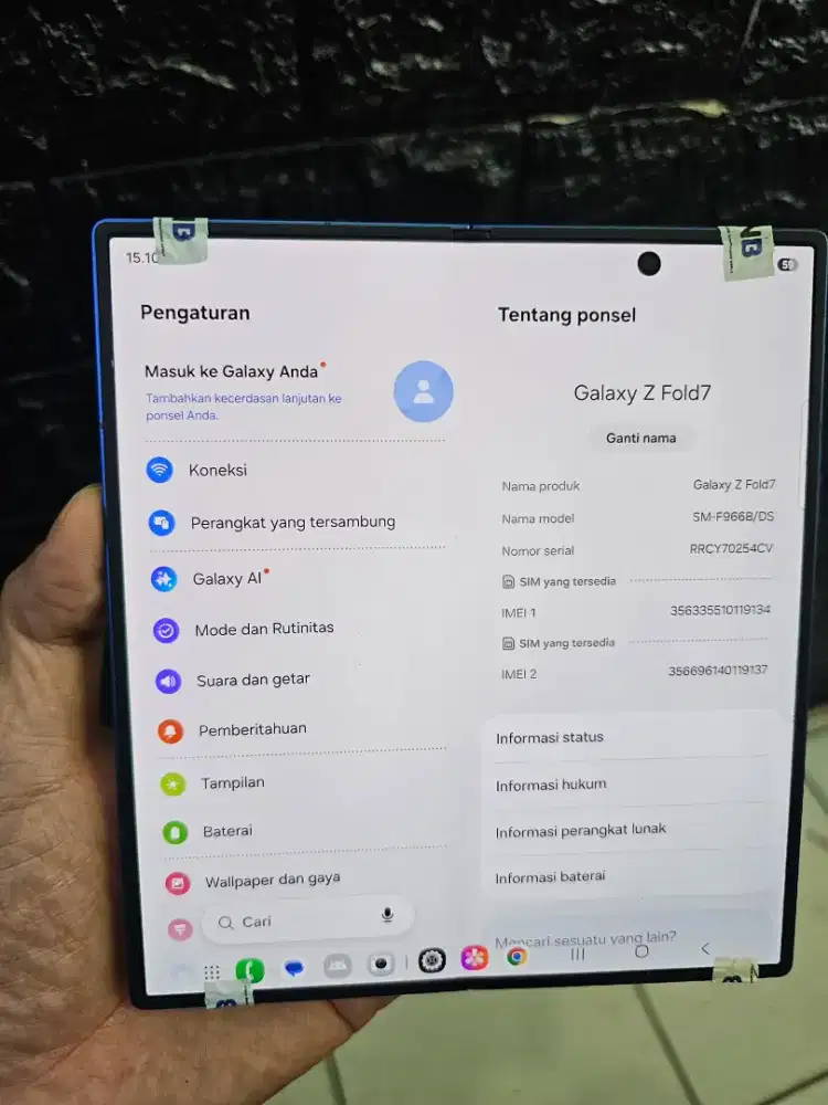 samsung fold7 ram 12 512