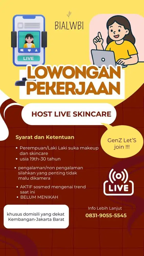 HOST LIVE GENZ SKINCARE