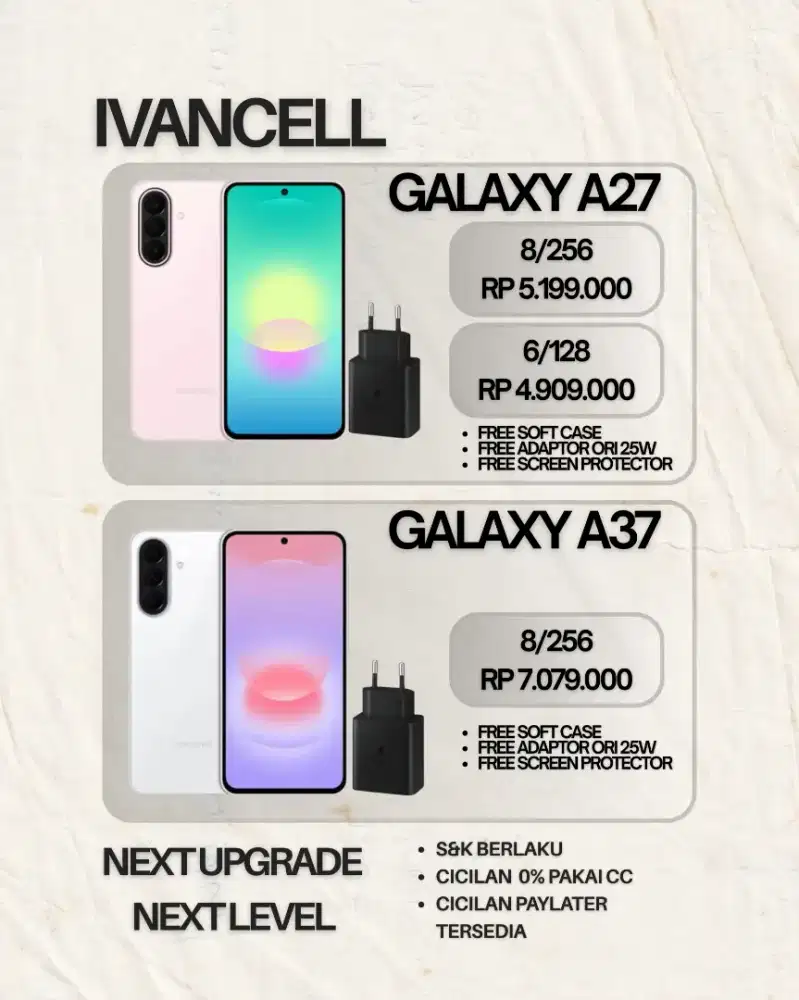 SAMSUNG A27 5G NEW Free adapter ori