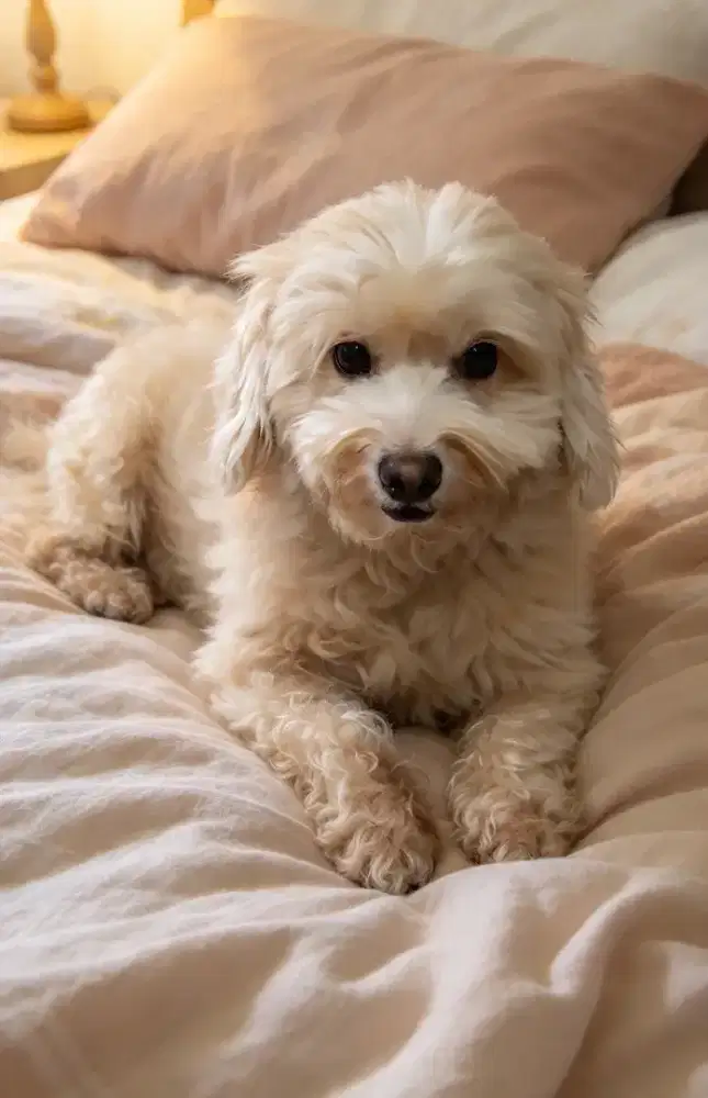 Poodle mix pom jantan 1 tahun