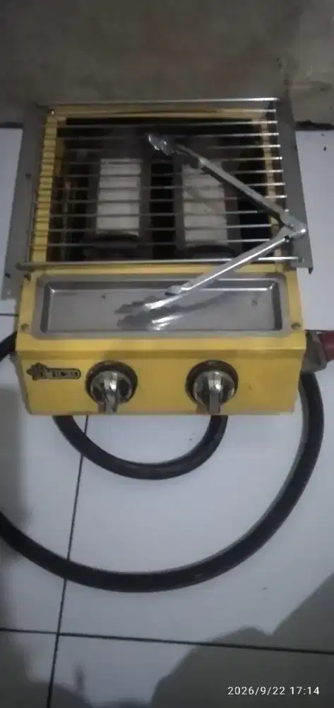 Jual pemanggang Daging sosis 1 set selang regulatornya