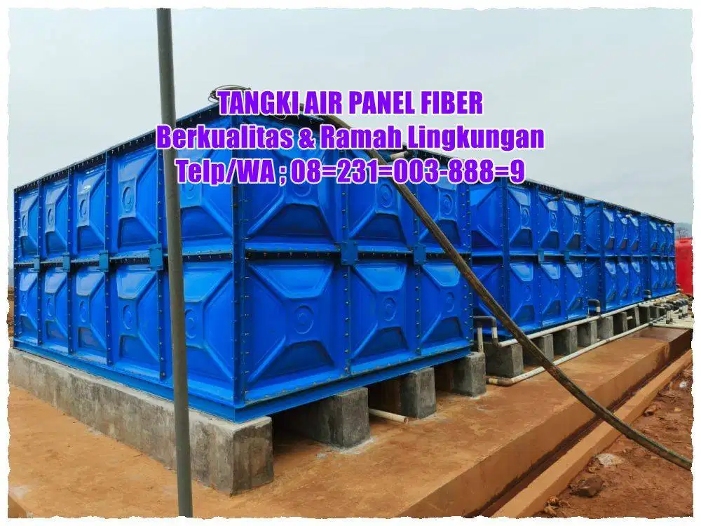 TANGKI AIR FIBERGLASS - GROUND TANK - PANEL FRP - ROOF TANK FRP