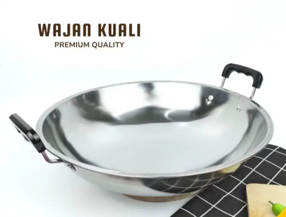 Jual rugi. Paket dua wajan stainless kuali second