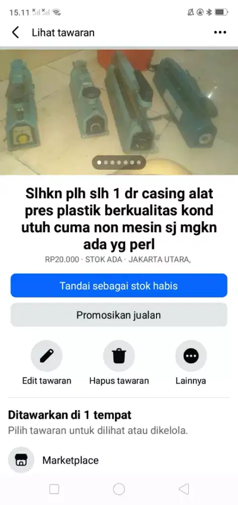Slhkn plh slh 1 dr casing mesin press plastik mgkn ada yg perlu murah2