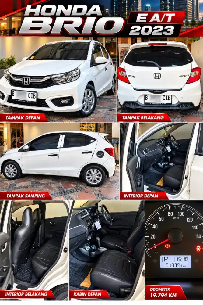 Honda Brio E AT Istimewa Jarang Pakai