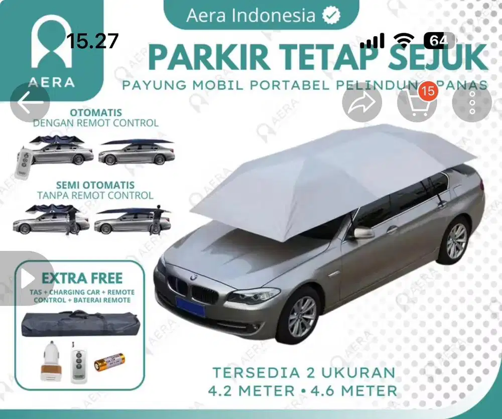 Payung mobi otomatis elektrik