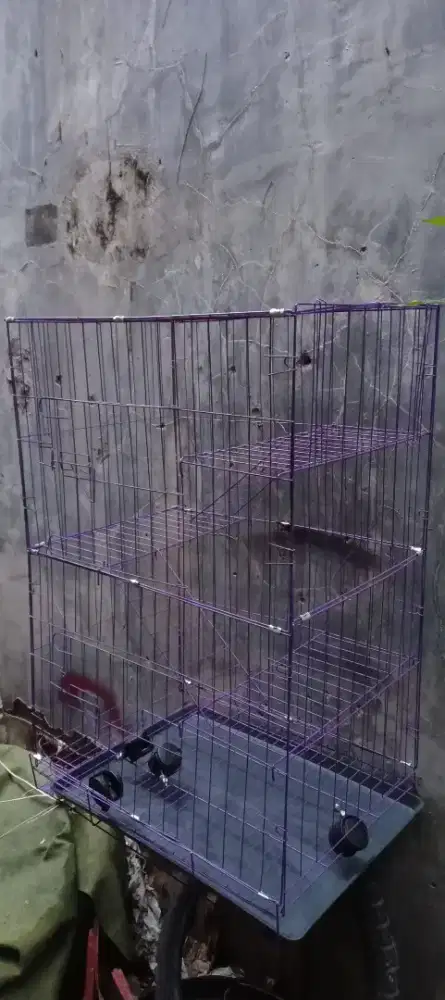 Kandang kucing pink