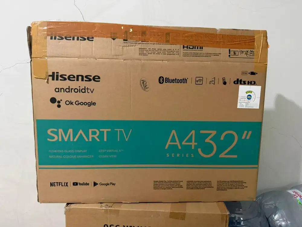 Android tv hisense 32 inch mulus 1000% seperti baru fullset garansi