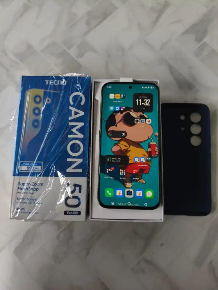 Tecno camon 50 pro 5G (8+8/256) fullset, GRESS, sebulan pakai