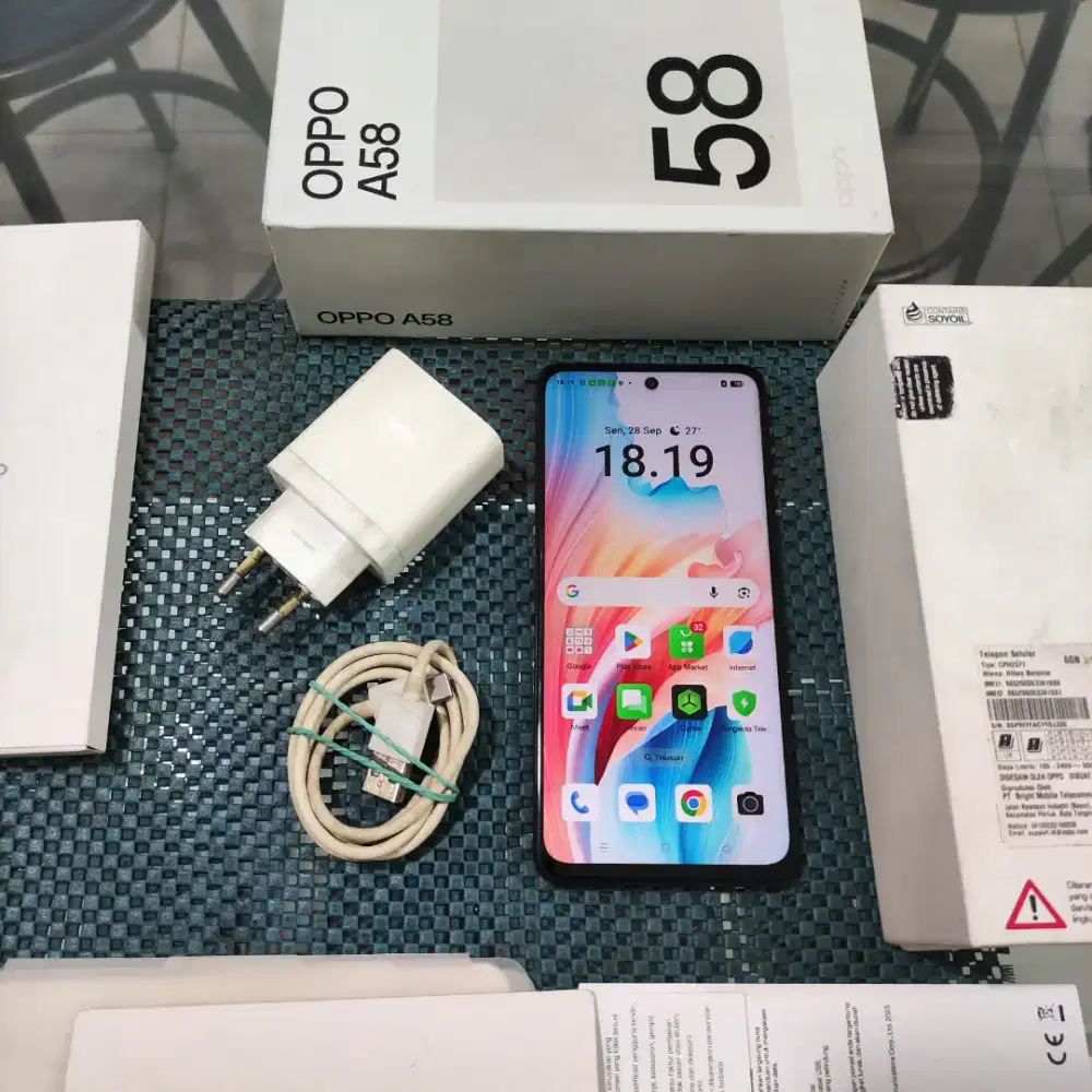 Oppo A58, 6/128Gb Fullset, bisa TT