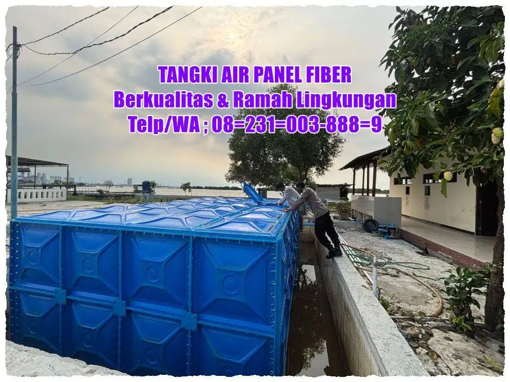 TANGKI AIR FIBERGLASS - GROUND TANK - PANEL FRP - ROOF TANK FRP
