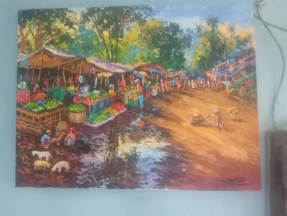 Lukisan pasar pagi