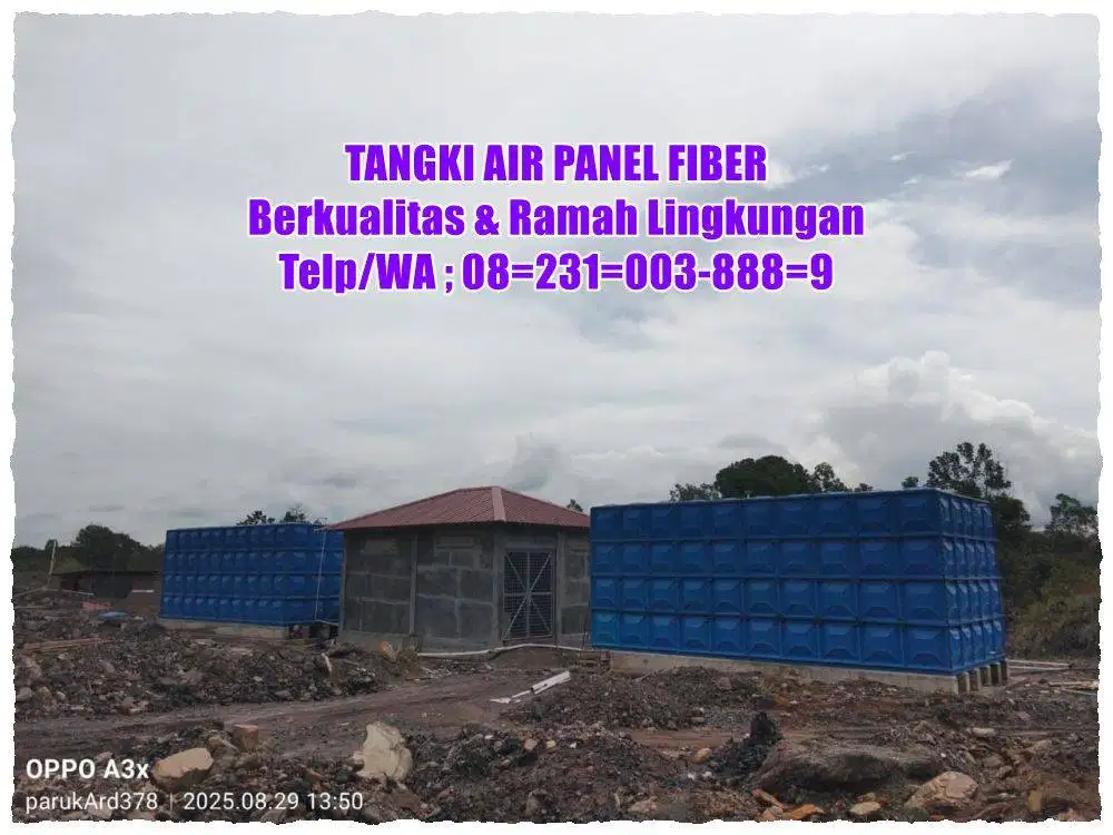 TANGKI AIR FIBERGLASS - GROUND TANK - PANEL FRP - ROOF TANK FRP