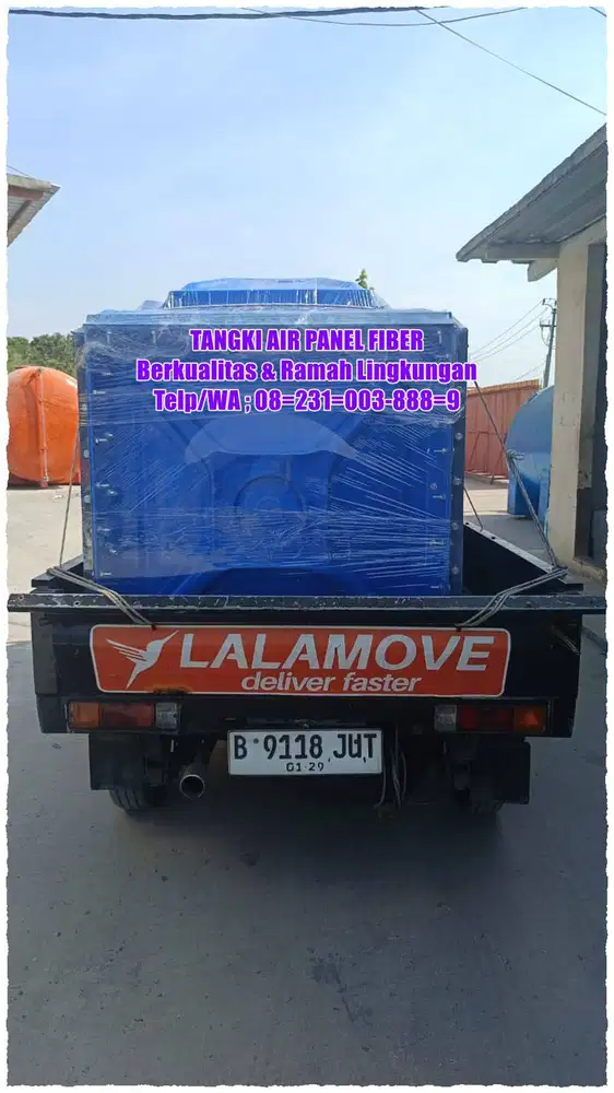 TANGKI AIR FIBERGLASS - GROUND TANK - PANEL FRP - ROOF TANK FRP - TANG