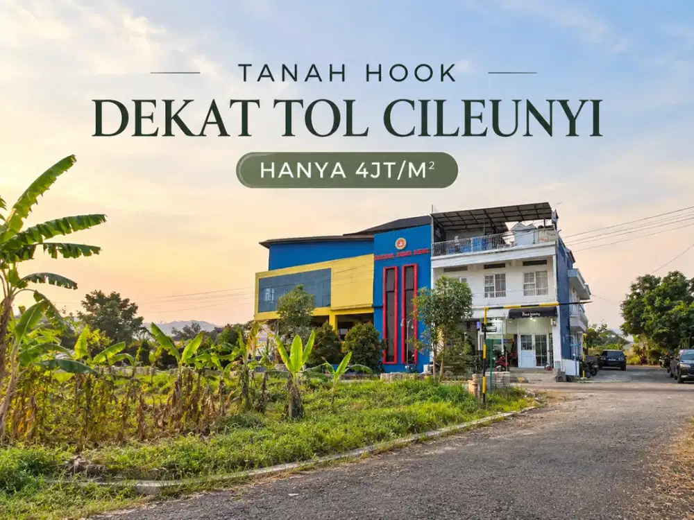 Dijual Tanah Hook Luas 590M², Dekat Kampus IPDN-UNPAD