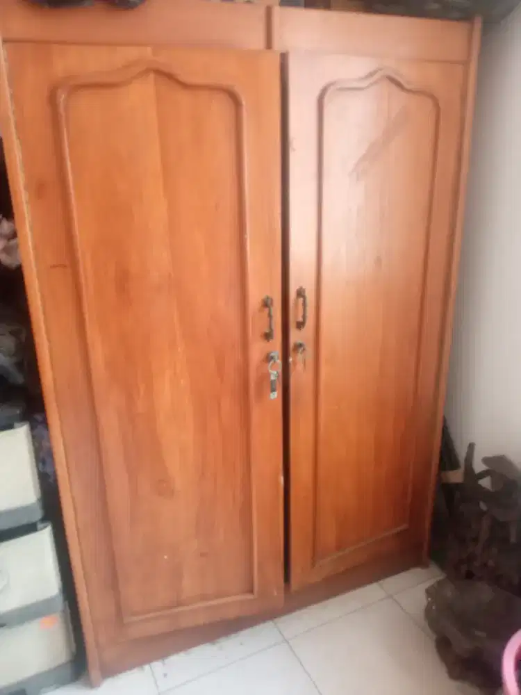 Lemari Baju 2 Pintu..Jati lawas
