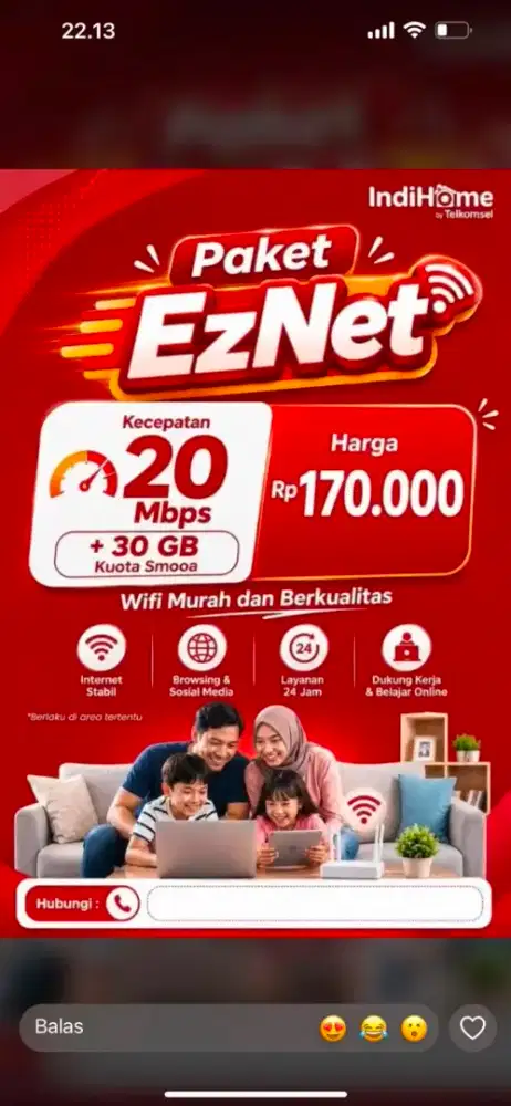 Menerima pemasangan wifi