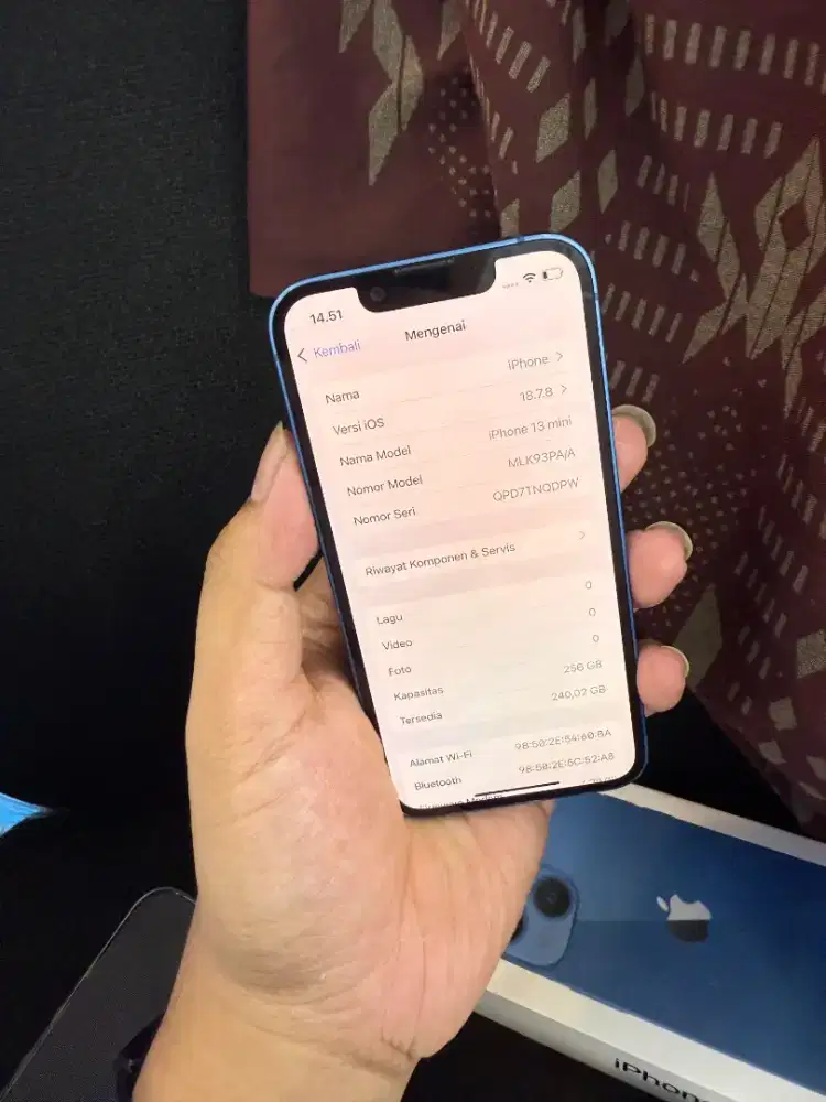 Iphone 13 mini 256 ex garansi resmi