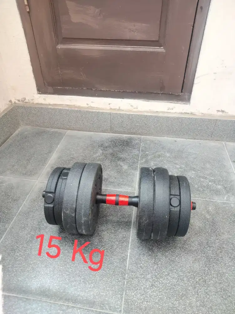Dumbel Barbel 15kg Bisa Diantar Bongkar Pasang 10kg 7kg 5kg 3kg