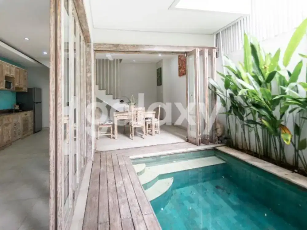 SEWA VILLA MODERN MINIMALIS 3 LANTAI DI SOL BIDADARI KEROBOKAN BADUNG, BALI