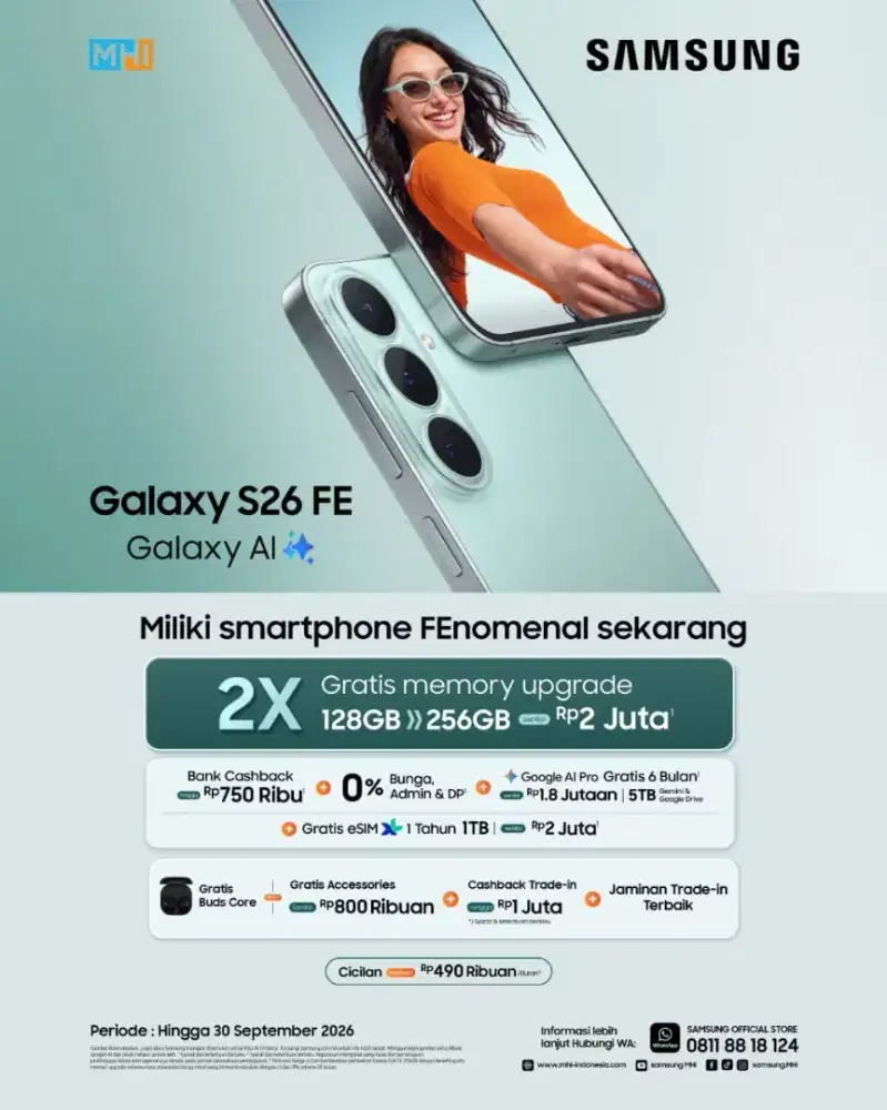 S26 FE FREE UPGRADE MEMORY GET 256GB