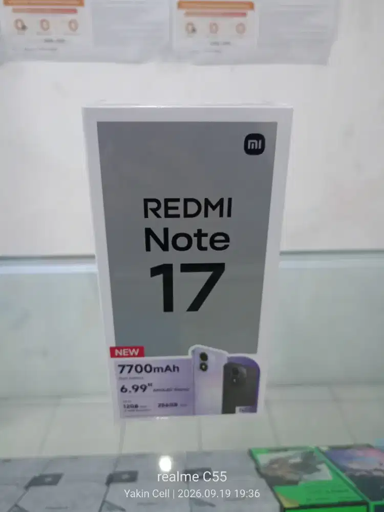Redmi Note 17 6/256 GB AMOLED Camera50 MP Batre 7700 mAh Garansi Resmi