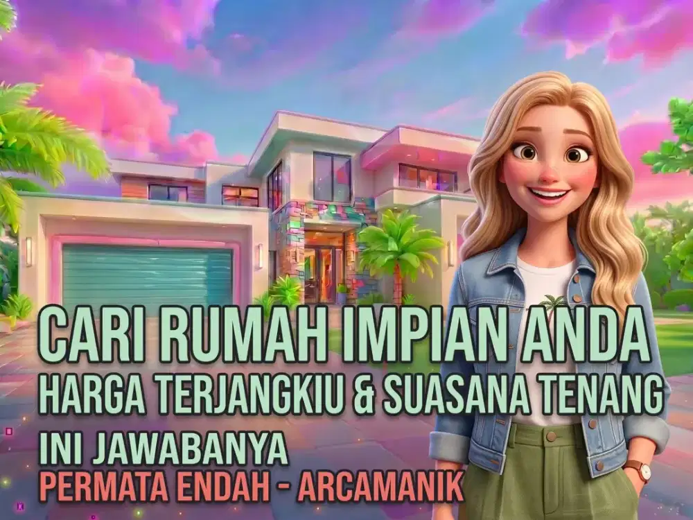 JUAL RUMAH DI PERMATA INDAH, ARCAMANIK, CISARANTEN, BANDUNG KOTA.