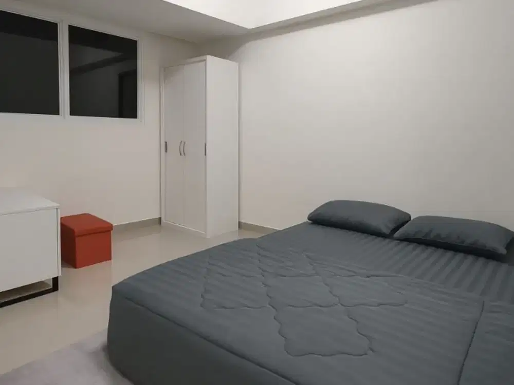 Disewakan Bulanan Murah Apartemen Cisauk Point Studio Semi Furnish Terhubung Stasiun Cisauk