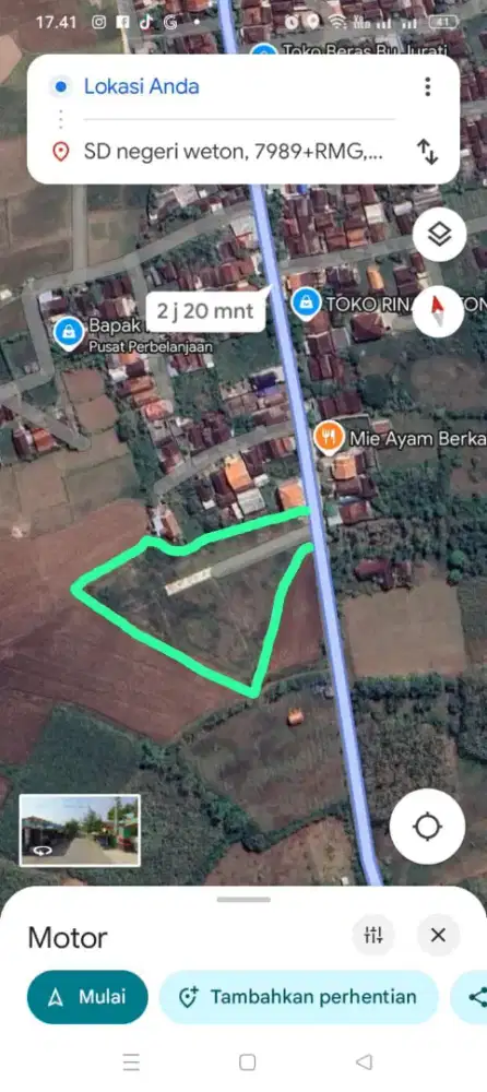 DIJUAL TANAH LUAS 5015 M²