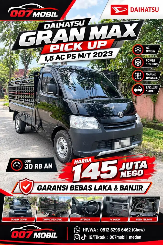 Daihatsu Gran Max Pick Up 1,5 AC PS Manual 2023,2022,2024 , Carry
