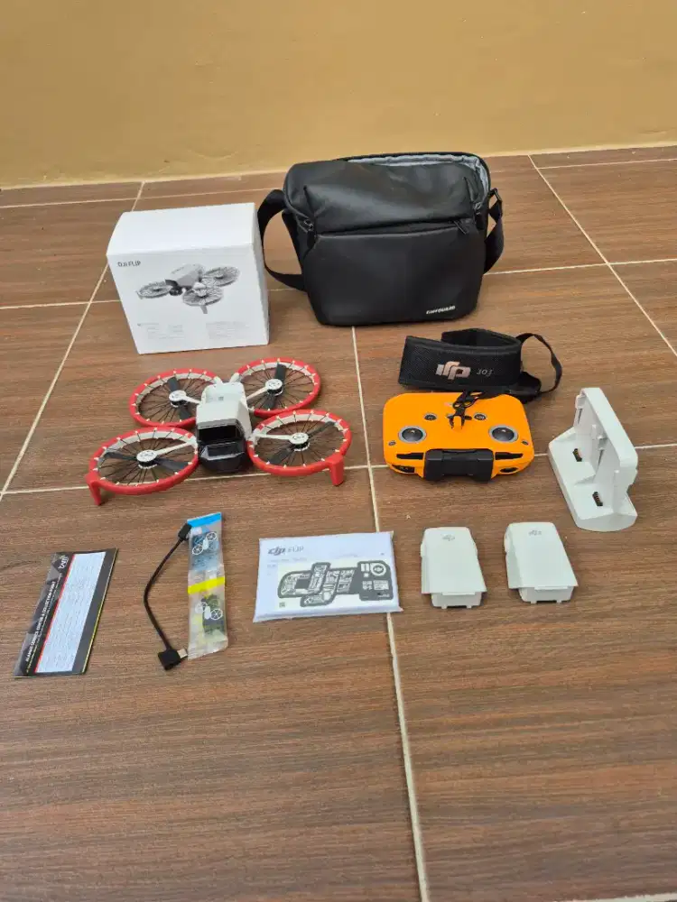 Drone Dji flip combo 2 baterai, hub cahthe full aksesoris
