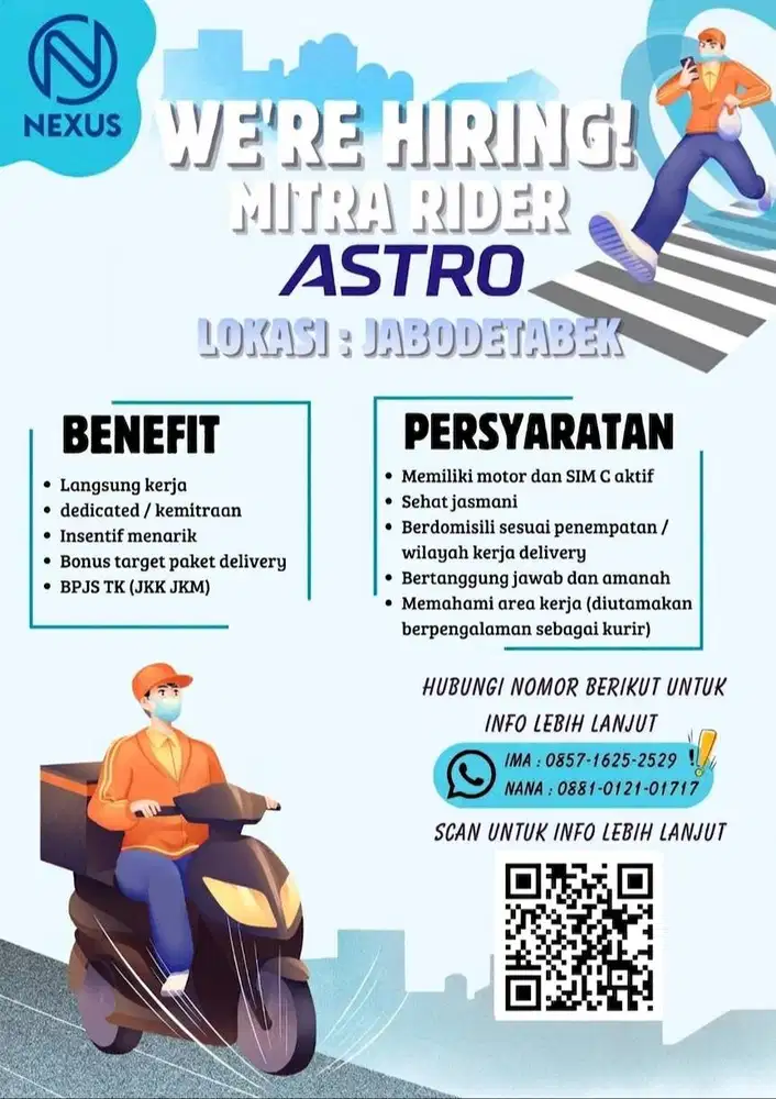 LOKER MITRA KURIR ASTRO NEXUS TANGERANG CITY
