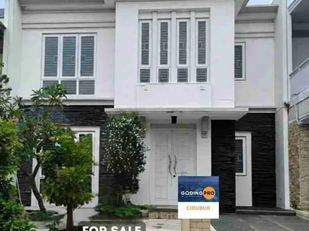 Jual cepat rumah siap huni cluster favorite bebas banjir. Kota Wisata Cibubur.