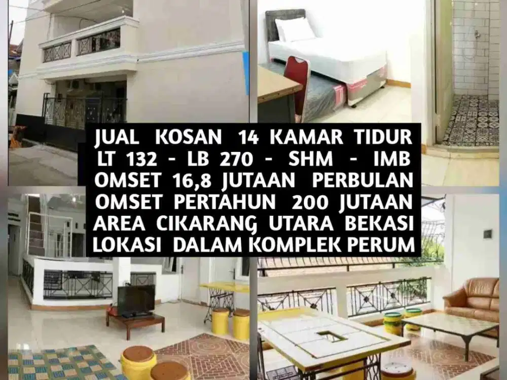 JUAL KOST KOSAN AREA CIKARANG UTARA BEKASI LOKASI DALAM PERUMAHAN