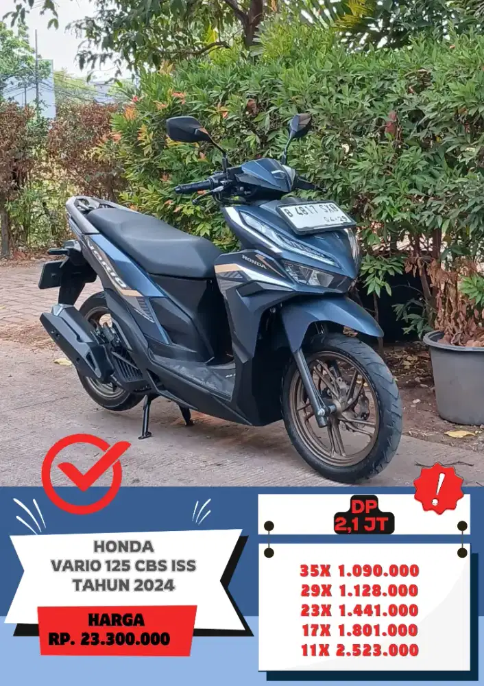 Honda Vario 125 CBS ISS Tahun 2024 Siap Pakai