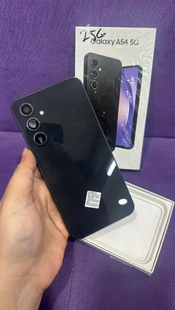 Samsung Galaxy A54 5G 8/256GB Black Ex Garansi Resmi Sein Mulusss