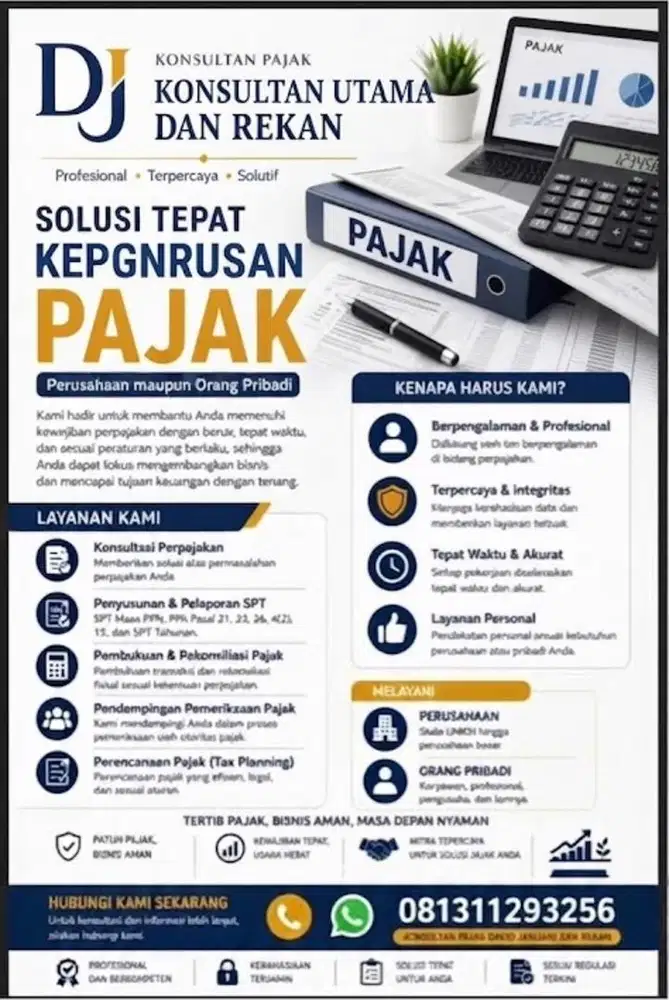 Jasa konsultan pajak terpercaya