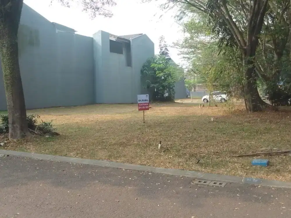 Dijual Kavling siap bangun, Hook, Hadap Utara-Barat, Dekat Tol, Aeon, Univ Atmajaya, BSD