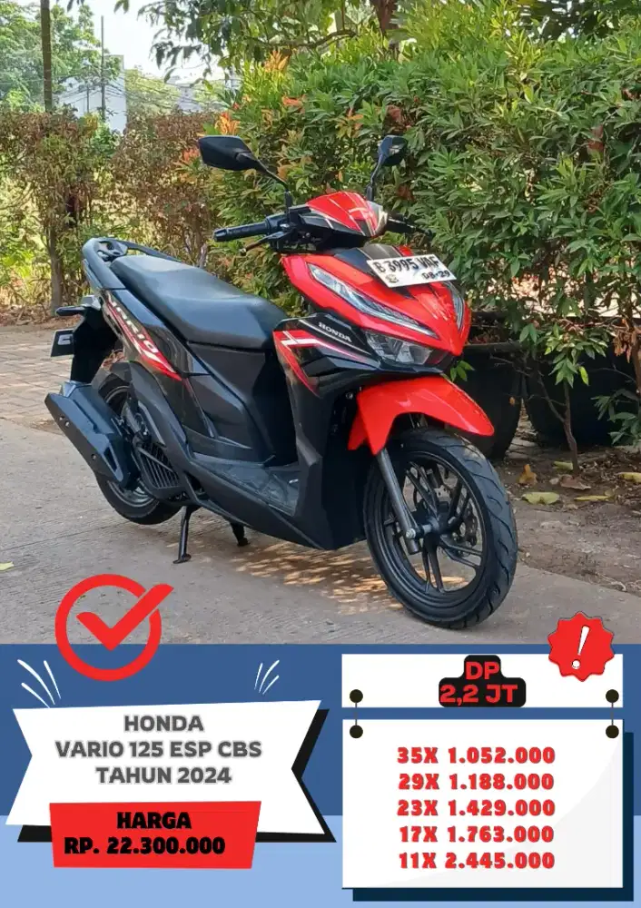 Honda Vario 125 CBS Tahun 2024 Gres Siap Pakai