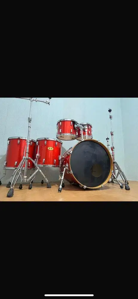 Drum set pearl vision maple 6 pcs barter tt