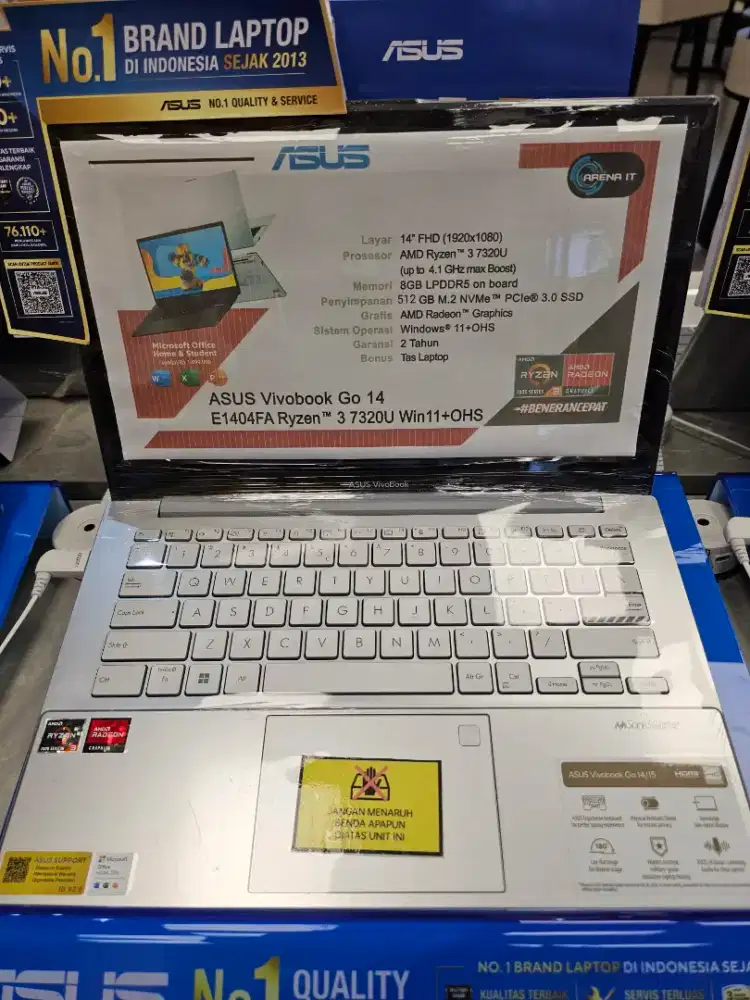 Laptop Asus AMD Ryzen 3 512 Bisa Kredit 3 Menit