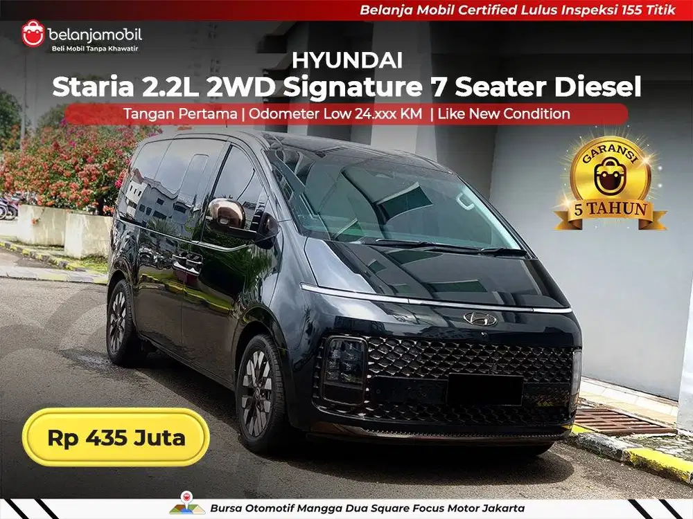 [ GARANSI 5THN LOW KM ] Hyundai Staria Signature 7 Seat 2020/2021/2022
