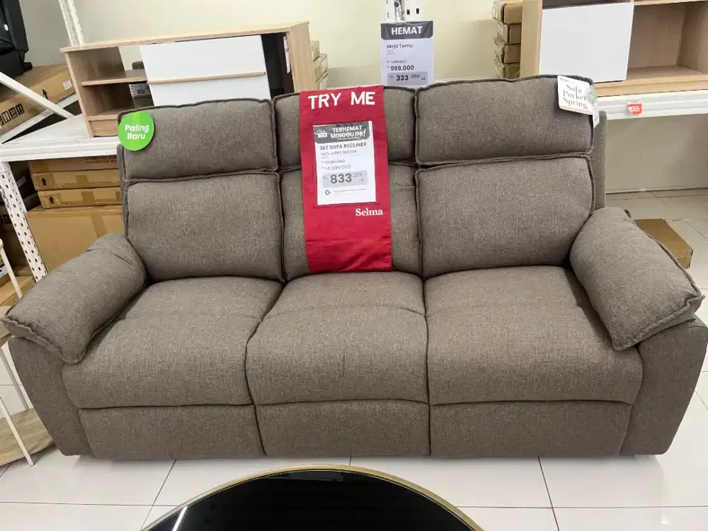 CEPAT HABIS! PROMO BESAR SOFA / SOFA RUANG TAMU / RECLINER SET