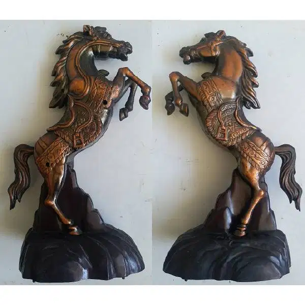 Retro Vintage unik korek gas bahan logam + Music model HORSE / KUDA